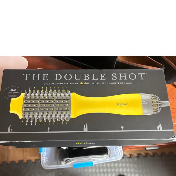 Drybar Other - Drybar The Double Shot Oval Blow-Dryer Brush Yellow 2.44 Inch Barrel 1140W